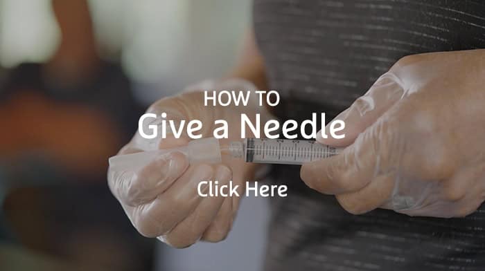 How to Give a Needle (subcutaneous injection)
